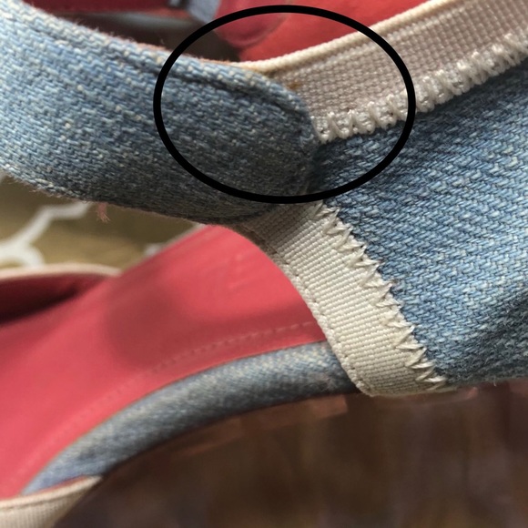 SOLD Vintage Chanel pink & blue jelly platform - Picture 6 of 7